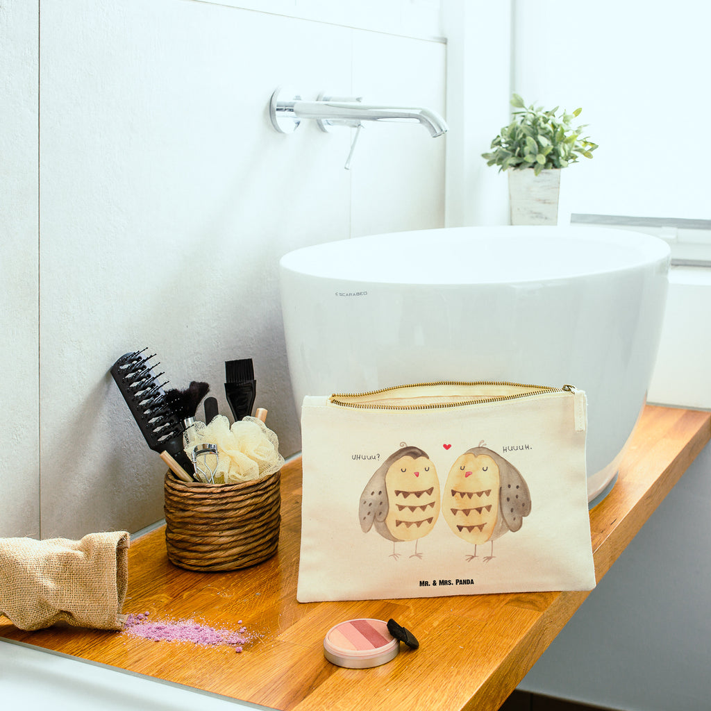 Schminktasche Eule Liebe Schminktasche, Kosmetiktasche, Kosmetikbeutel, Stiftemäppchen, Etui, Federmappe, Makeup, XXL, Schminketui, Kosmetiketui, Schlamperetui, Eule, Eule Deko, Liebe, Hochzeit Spruch, Owl, All you need is love, Liebe Spruch, Freundin Geschenk, Freund, Wortspiel lustig