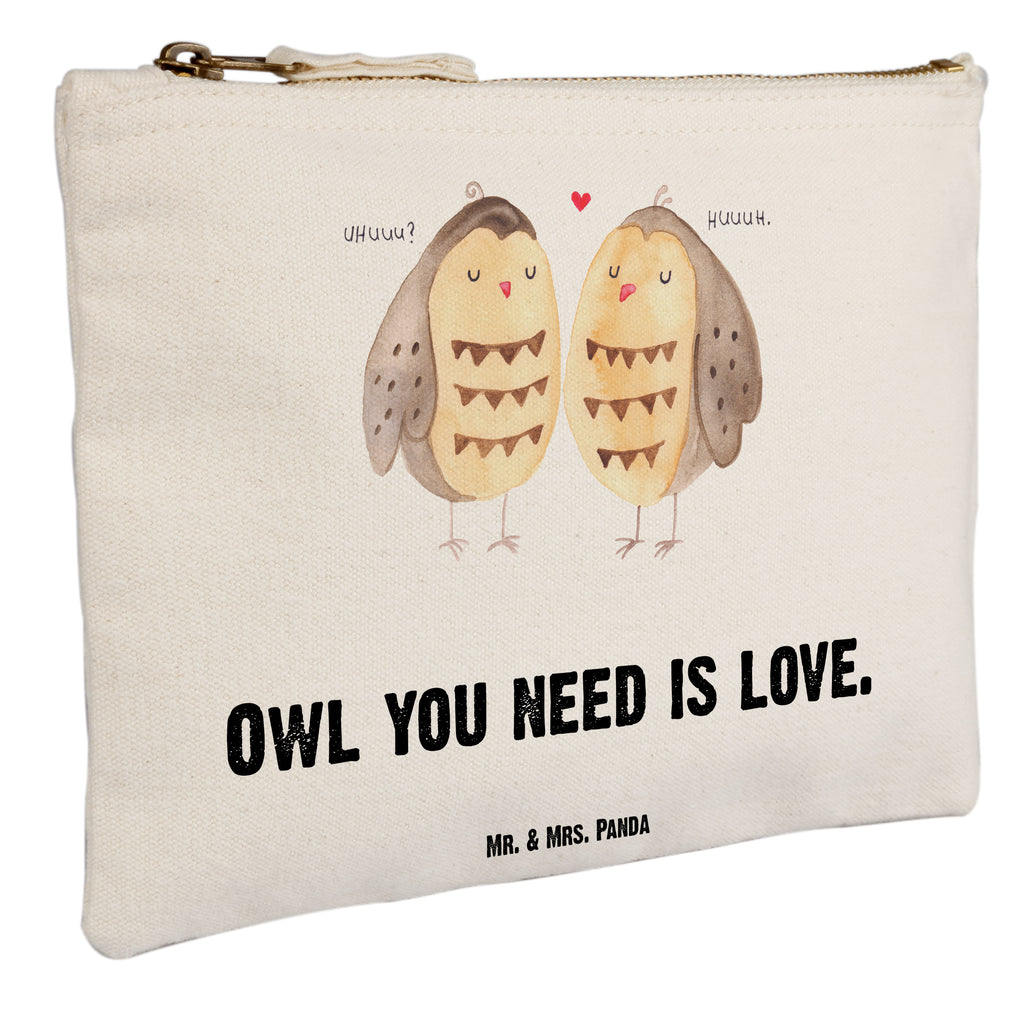 Schminktasche Eule Liebe Schminktasche, Kosmetiktasche, Kosmetikbeutel, Stiftemäppchen, Etui, Federmappe, Makeup, XXL, Schminketui, Kosmetiketui, Schlamperetui, Eule, Eule Deko, Liebe, Hochzeit Spruch, Owl, All you need is love, Liebe Spruch, Freundin Geschenk, Freund, Wortspiel lustig