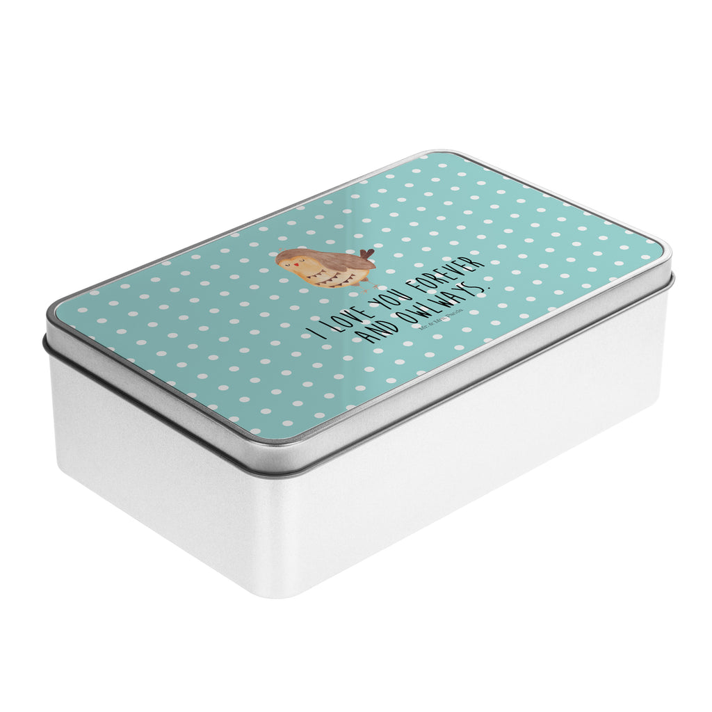 Metalldose rechteckig Eule Zufrieden Blechdose, Metalldose, Blechbox, Container, Keksdose, Vorratsdose, Vorratsbox, Döschen, Versperbox, Vesperdose, Aufbewahrungsdose, Aufbewahrungsbox, Aluminiumdose, Dose, Eule, Eule Spruch, Eule deko, Owl, Liebe Spruch, Romantisch, Wortspiel lustig, Spruch schön, Geschenk Hochzeitstag