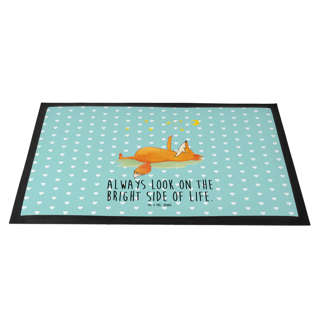 Fußmatte Fuchs Sterne Fuchs, Füchse, tröstende Worte, Spruch positiv, Spruch schön, Romantik, Always Look on the Bright Side of Life Türvorleger, Schmutzmatte, Fußabtreter, Matte, Schmutzfänger, Fußabstreifer, Schmutzfangmatte, Türmatte, Motivfußmatte,  Haustürmatte, Vorleger  Fuchs