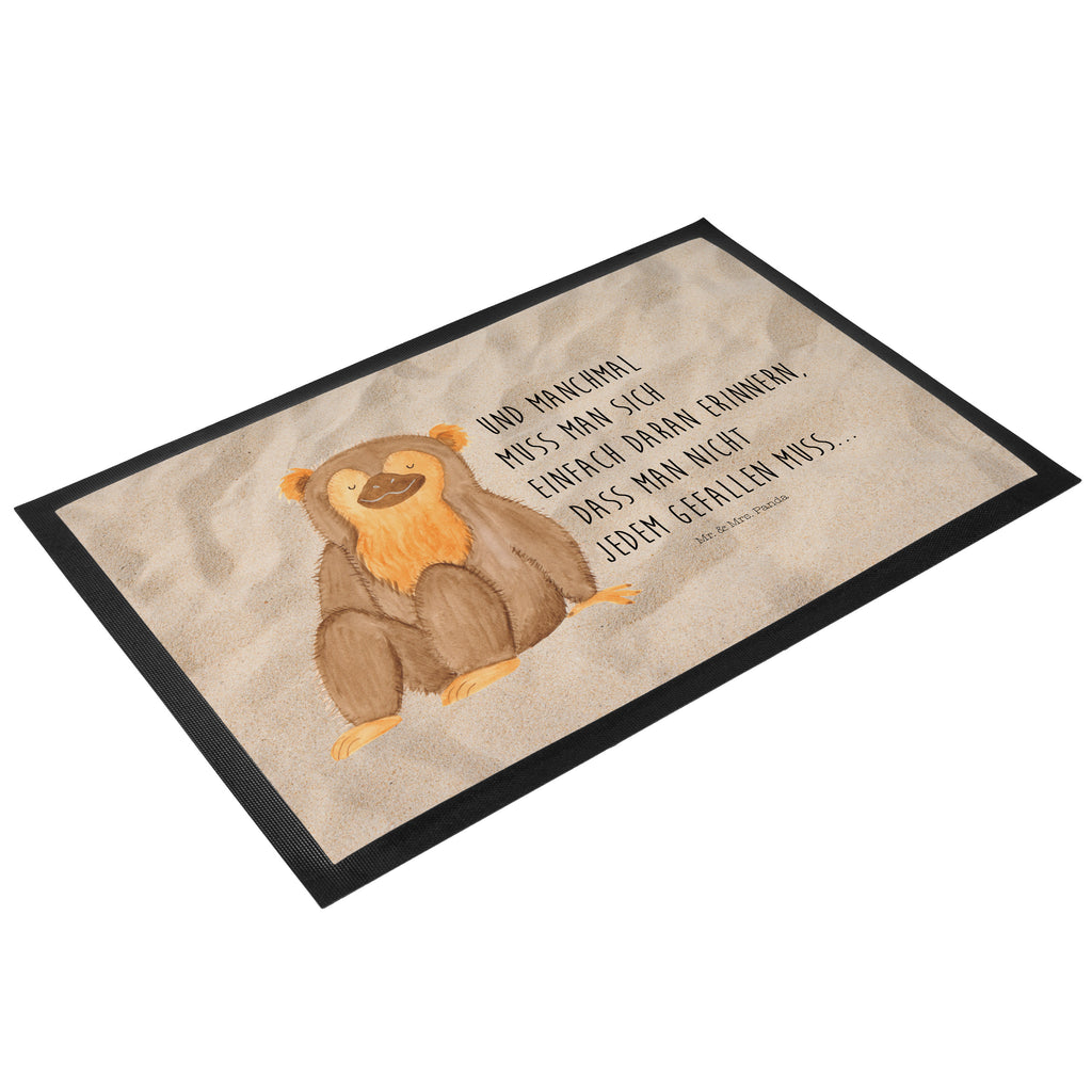 Fußmatte Affe Affe, Äffchen, Affen, Selbstliebe, Respekt, Motivation, Selbstachtung, Liebe, Selbstbewusstsein, Selfcare	 Türvorleger, Schmutzmatte, Fußabtreter, Matte, Schmutzfänger, Fußabstreifer, Schmutzfangmatte, Türmatte, Motivfußmatte,  Haustürmatte, Vorleger  Afrika, Wildtiere