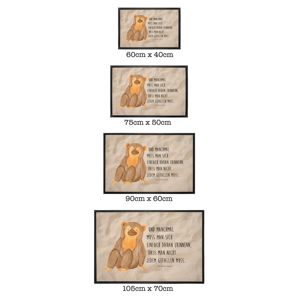 Fußmatte Affe Affe, Äffchen, Affen, Selbstliebe, Respekt, Motivation, Selbstachtung, Liebe, Selbstbewusstsein, Selfcare	 Türvorleger, Schmutzmatte, Fußabtreter, Matte, Schmutzfänger, Fußabstreifer, Schmutzfangmatte, Türmatte, Motivfußmatte,  Haustürmatte, Vorleger  Afrika, Wildtiere