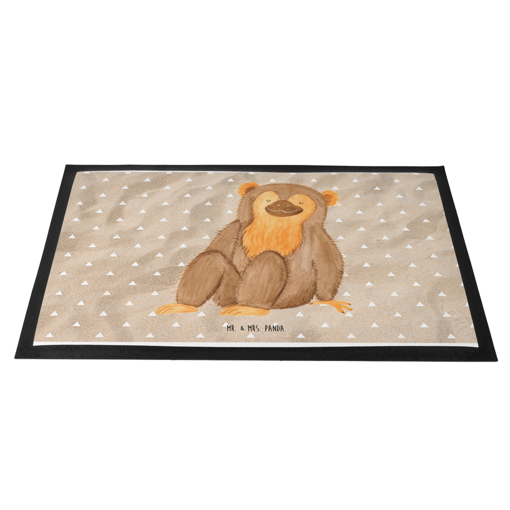 Fußmatte Affe Affe, Äffchen, Affen, Selbstliebe, Respekt, Motivation, Selbstachtung, Liebe, Selbstbewusstsein, Selfcare	 Türvorleger, Schmutzmatte, Fußabtreter, Matte, Schmutzfänger, Fußabstreifer, Schmutzfangmatte, Türmatte, Motivfußmatte,  Haustürmatte, Vorleger  Afrika, Wildtiere