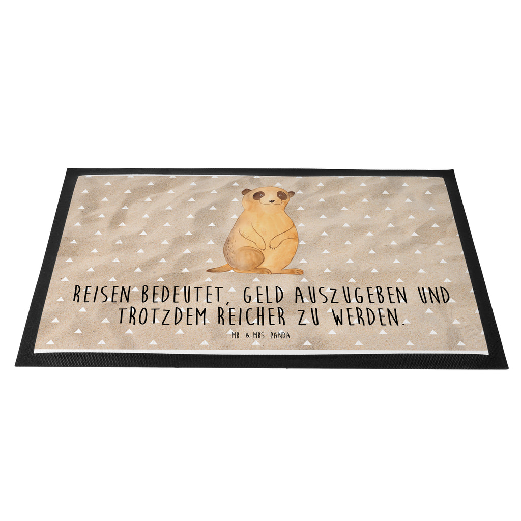 Fußmatte Erdmännchen Erdmännchen, Afrika, Reisen, Spruch, Weltreise, Afrikareise, Roadtrip, Traveling  Türvorleger, Schmutzmatte, Fußabtreter, Matte, Schmutzfänger, Fußabstreifer, Schmutzfangmatte, Türmatte, Motivfußmatte,  Haustürmatte, Vorleger  Afrika, Wildtiere