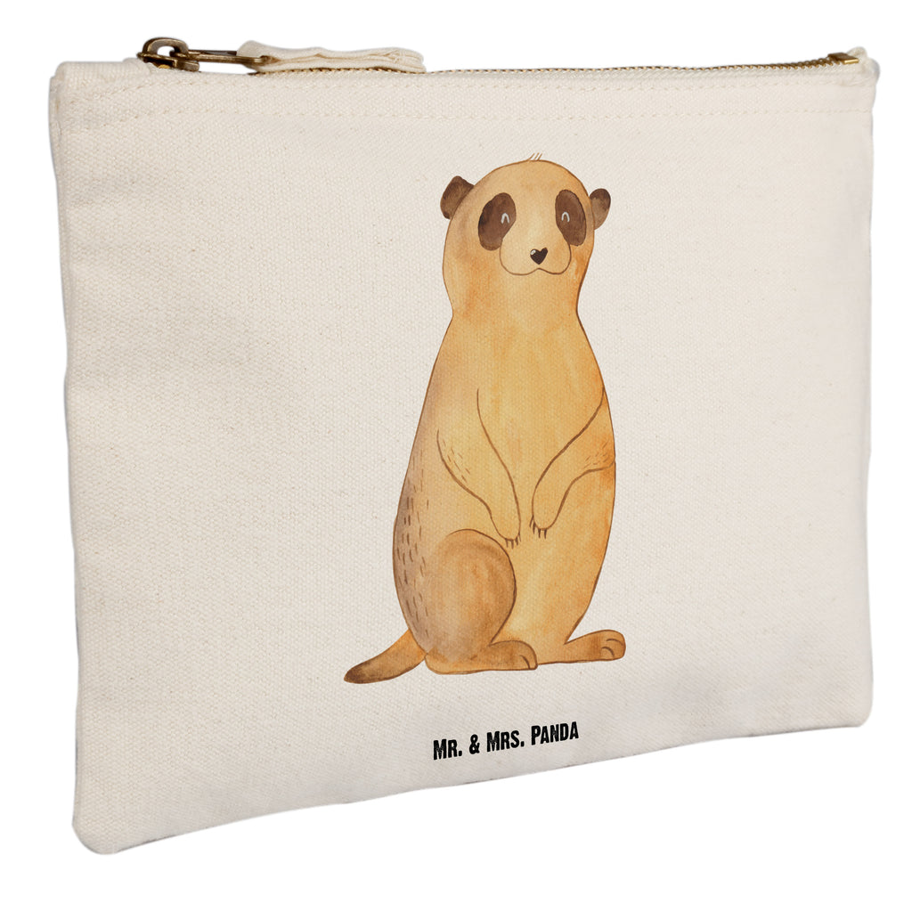 Schminktasche Erdmännchen Schminktasche, Kosmetiktasche, Kosmetikbeutel, Stiftemäppchen, Etui, Federmappe, Makeup, XXL, Schminketui, Kosmetiketui, Schlamperetui, Afrika, Wildtiere, Erdmännchen, Reisen, Spruch, Weltreise, Afrikareise, Roadtrip, Traveling