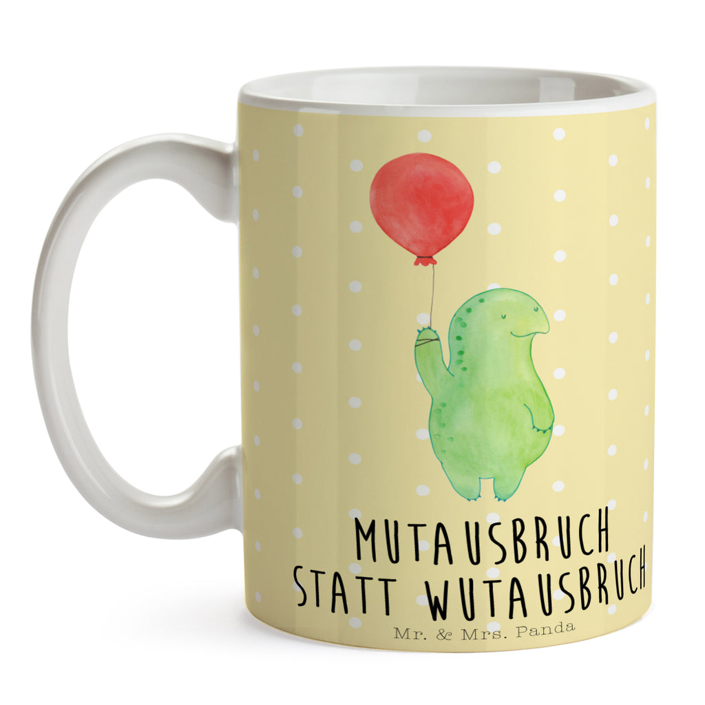 Tasse Schildkröte Luftballon Schildkröte, Schildkröten, Mutausbruch, Motivation, Motivationsspruch Becher, Kaffeetasse, Kaffeebecher, Tee, Frühstück, Büro  Schildkröte