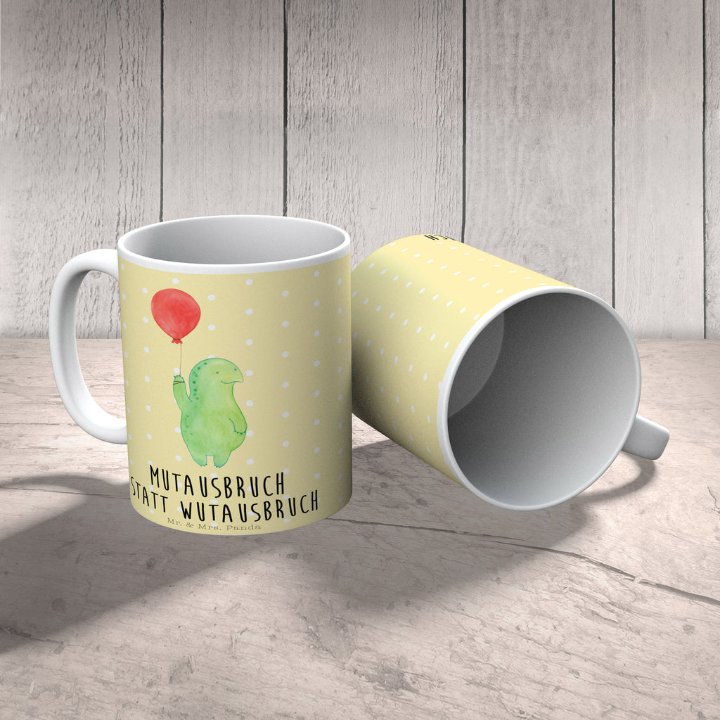 Tasse Schildkröte Luftballon Schildkröte, Schildkröten, Mutausbruch, Motivation, Motivationsspruch Becher, Kaffeetasse, Kaffeebecher, Tee, Frühstück, Büro  Schildkröte
