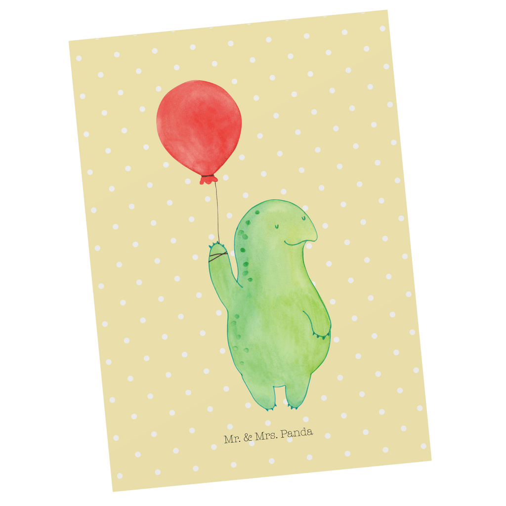 Postkarte Schildkröte Luftballon Geschenkkarte, Grußkarte, Karte, Einladung, Ansichtskarte, Geburtstagskarte, Einladungskarte, Dankeskarte, Schildkröte, Schildkröten, Mutausbruch, Motivation, Motivationsspruch