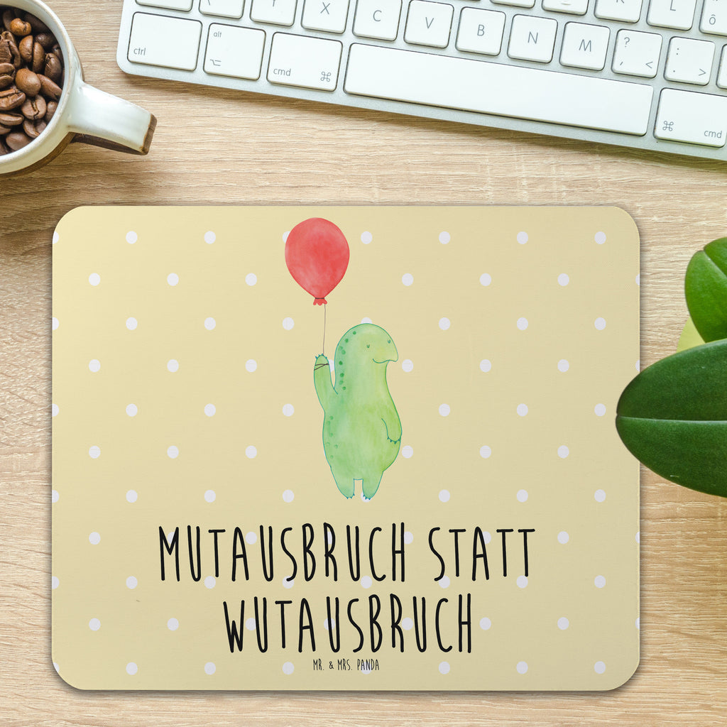 Mauspad Schildkröte Luftballon Mousepad, Computer zubehör, Büroausstattung, PC Zubehör, Arbeitszimmer, Mauspad, Einzigartiges Mauspad, Designer Mauspad, Schildkröte, Schildkröten, Mutausbruch, Motivation, Motivationsspruch