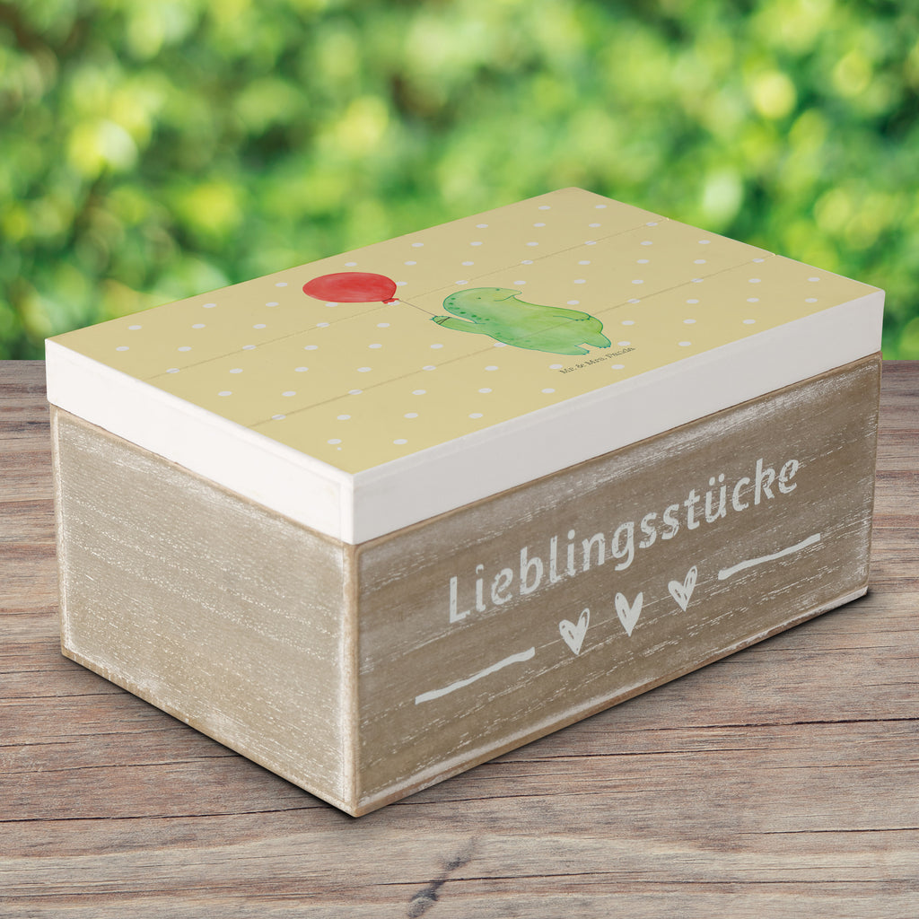 Holzkiste Schildkröte Luftballon Holzkiste, Kiste, Schatzkiste, Truhe, Schatulle, XXL, Erinnerungsbox, Erinnerungskiste, Dekokiste, Aufbewahrungsbox, Schildkröte, Schildkröten, Mutausbruch, Motivation, Motivationsspruch