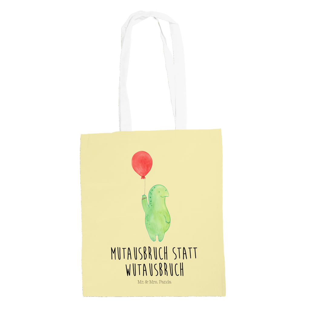 Tragetasche Schildkröte Luftballon Beuteltasche, Beutel, Einkaufstasche, Jutebeutel, Stoffbeutel, Schildkröte, Schildkröten, Mutausbruch, Motivation, Motivationsspruch