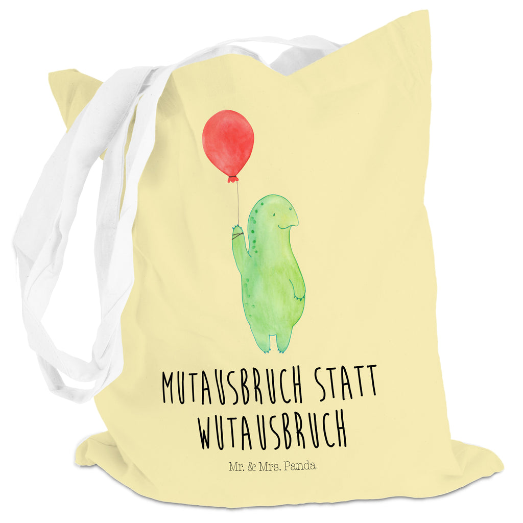 Tragetasche Schildkröte Luftballon Beuteltasche, Beutel, Einkaufstasche, Jutebeutel, Stoffbeutel, Schildkröte, Schildkröten, Mutausbruch, Motivation, Motivationsspruch