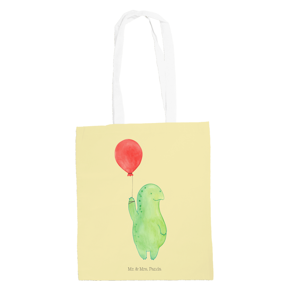 Tragetasche Schildkröte Luftballon Beuteltasche, Beutel, Einkaufstasche, Jutebeutel, Stoffbeutel, Schildkröte, Schildkröten, Mutausbruch, Motivation, Motivationsspruch