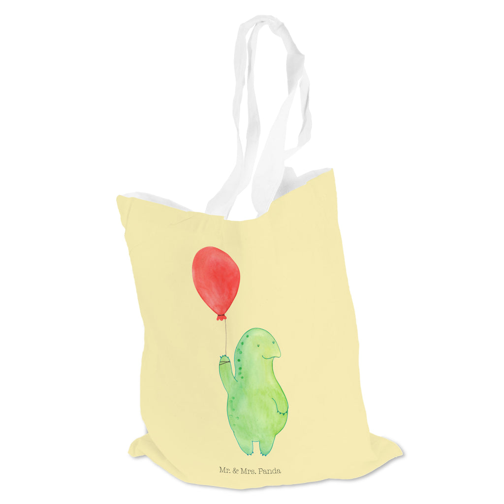 Tragetasche Schildkröte Luftballon Beuteltasche, Beutel, Einkaufstasche, Jutebeutel, Stoffbeutel, Schildkröte, Schildkröten, Mutausbruch, Motivation, Motivationsspruch