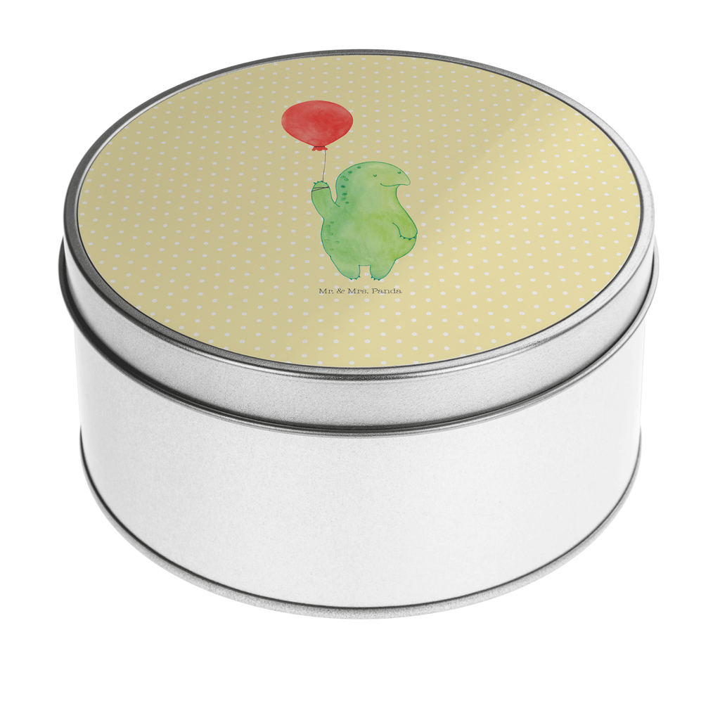 Blechdose rund Schildkröte Luftballon Metalldose, Keksdose, Dose, Vorratsdose, Geschenkbox, Schildkröte, Schildkröten, Mutausbruch, Motivation, Motivationsspruch