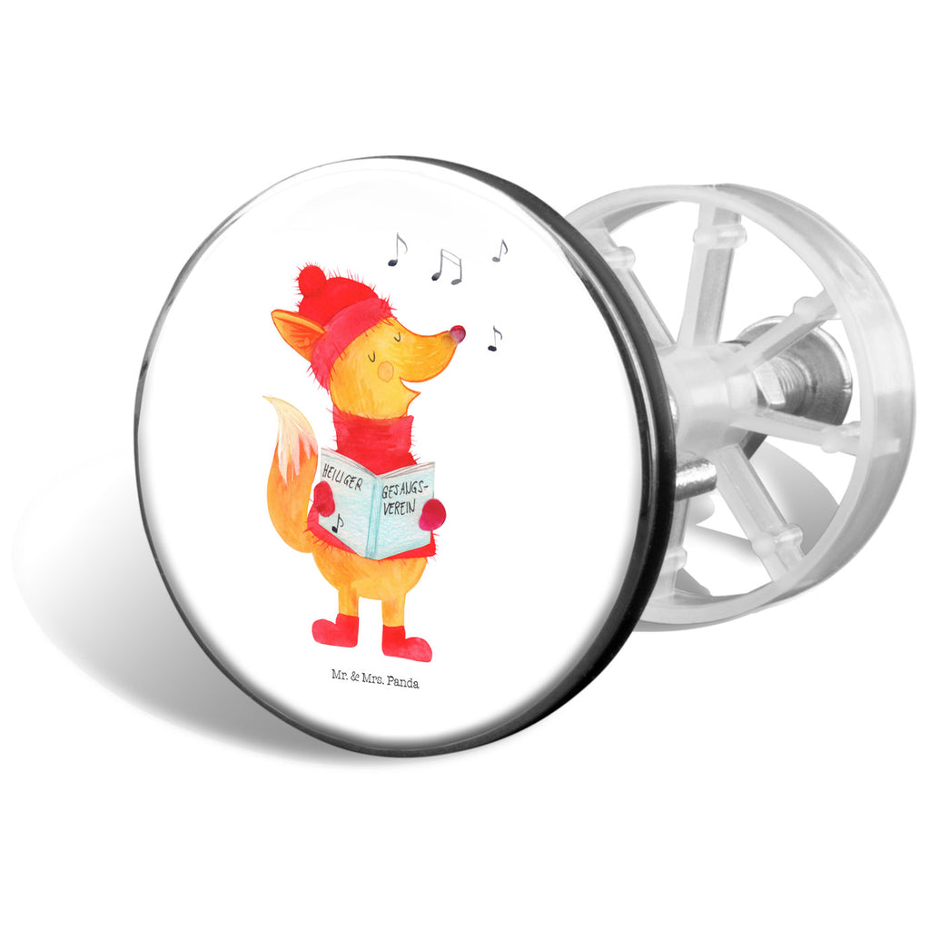 Waschbecken Stöpsel Fuchs Sänger Abflussstöpsel, Stöpsel, Waschbecken, Ablaufgarnitur, Waschbecken Stopfen, Winter, Weihnachten, Weihnachtsdeko, Nikolaus, Advent, Heiligabend, Wintermotiv, Fuchs, Füchse, Sänger, Geschenk Sänger, Singen, Weihnachtslieder