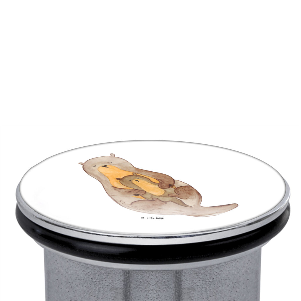 Waschbecken Stöpsel Otter mit Kind Abflussstöpsel, Stöpsel, Waschbecken, Ablaufgarnitur, Waschbecken Stopfen, Otter, Fischotter, Seeotter, Otter Seeotter See Otter