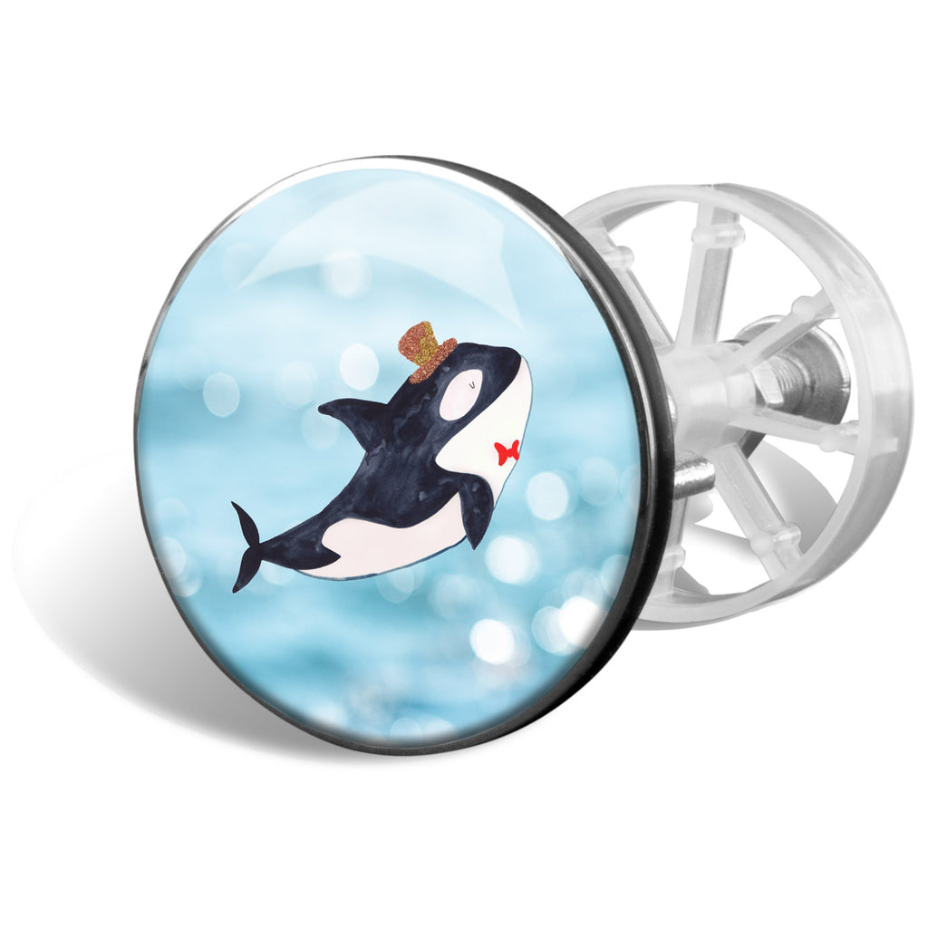 Waschbecken Stöpsel Orca Zylinder Abflussstöpsel, Stöpsel, Waschbecken, Ablaufgarnitur, Waschbecken Stopfen, Meerestiere, Meer, Urlaub, Narwal, Glitter, Konfetti, Glitzer, Geburtstag, Feier, Fete, Fest, Glückwunsch, Orca