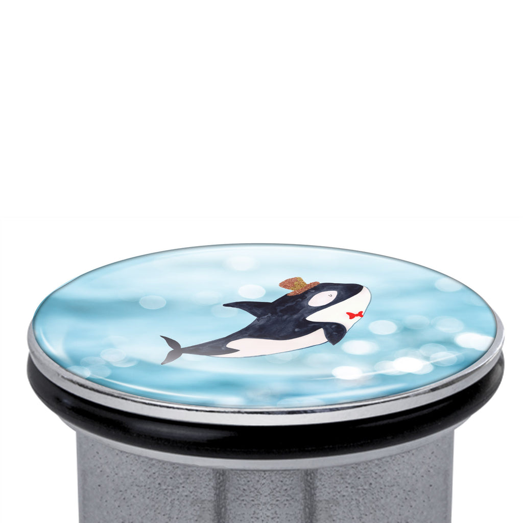 Waschbecken Stöpsel Orca Zylinder Abflussstöpsel, Stöpsel, Waschbecken, Ablaufgarnitur, Waschbecken Stopfen, Meerestiere, Meer, Urlaub, Narwal, Glitter, Konfetti, Glitzer, Geburtstag, Feier, Fete, Fest, Glückwunsch, Orca