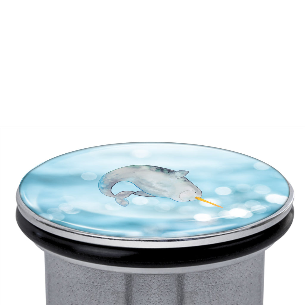 Waschbecken Stöpsel Narwal Abflussstöpsel, Stöpsel, Waschbecken, Ablaufgarnitur, Waschbecken Stopfen, Meerestiere, Meer, Urlaub, Narwal, Wal, Putzen, Hausfrau, Junggesellin, aufräumen, Kinderzimmer