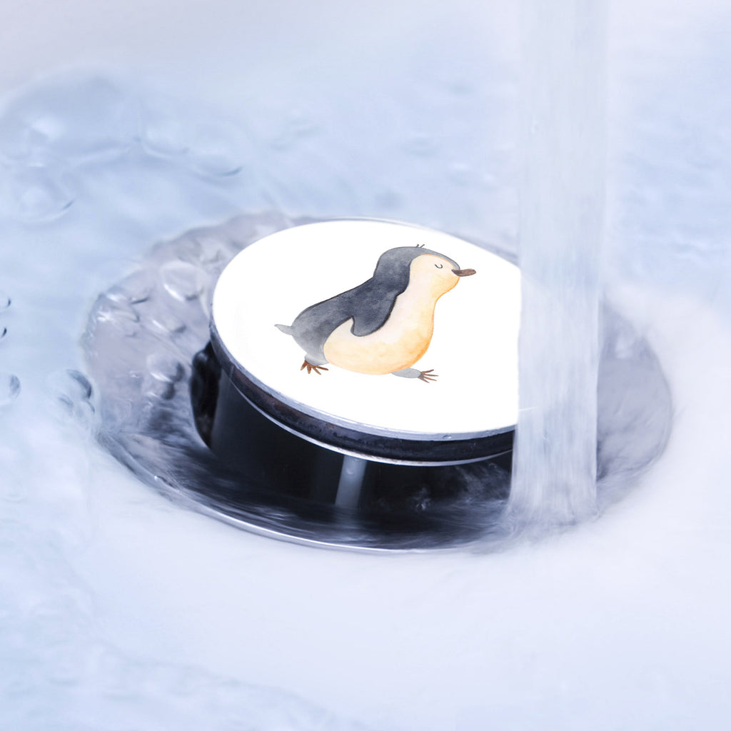 Waschbecken Stöpsel Pinguin marschierend Abflussstöpsel, Stöpsel, Waschbecken, Ablaufgarnitur, Waschbecken Stopfen, Pinguin, Pinguine, Frühaufsteher, Langschläfer, Bruder, Schwester, Familie