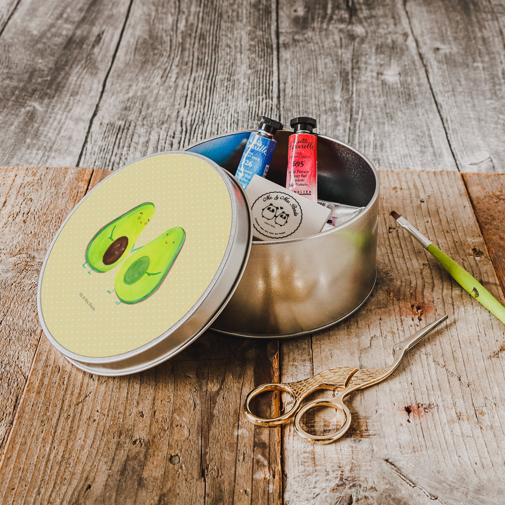 Blechdose rund Avocado Pärchen Metalldose, Keksdose, Dose, Vorratsdose, Geschenkbox, Avocado, Veggie, Vegan, Gesund, Avocuddle, Liebe, Schwangerschaft, Familie, Babyshower, Babyparty, Hochzeit, Kinder, Avocados, Geburt