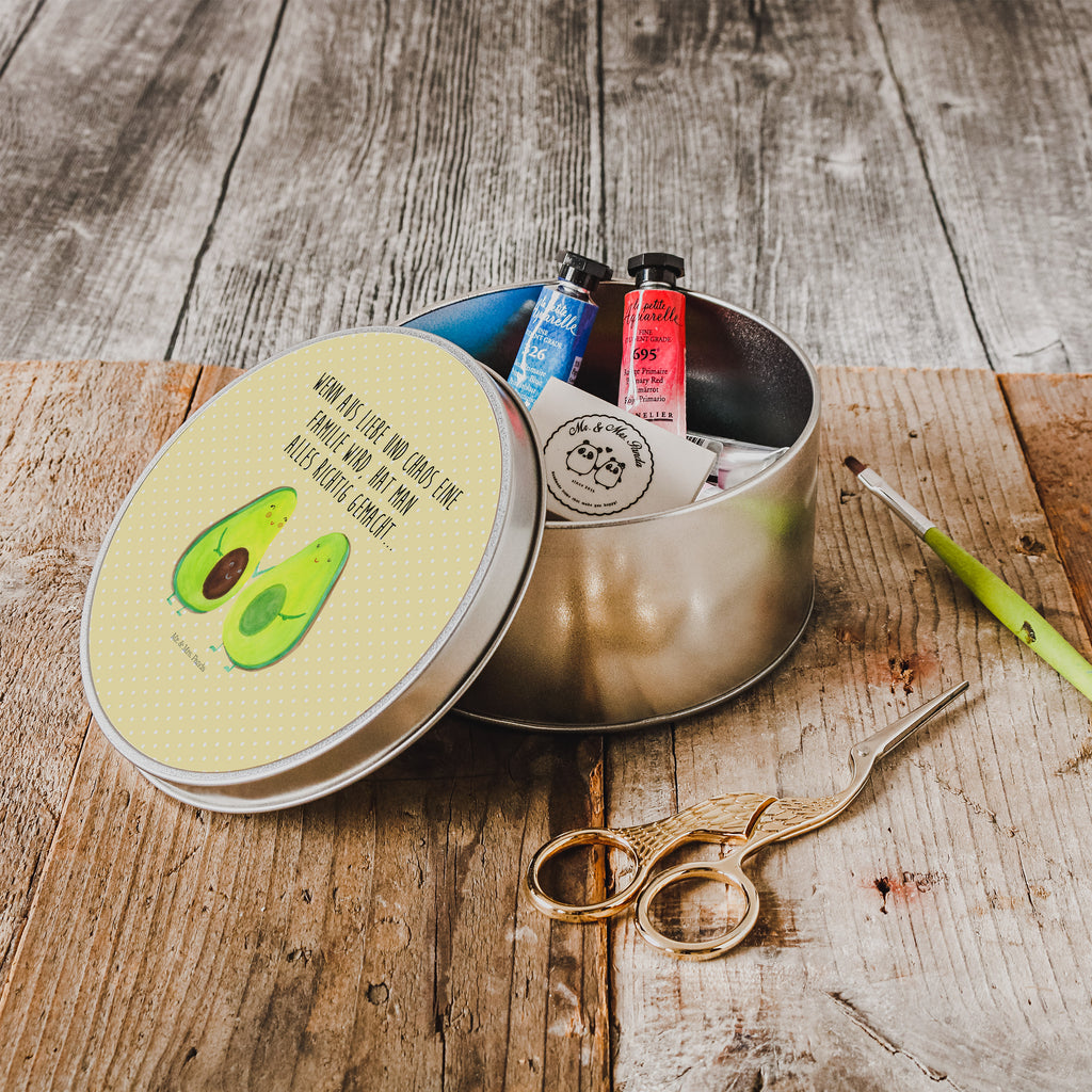 Blechdose rund Avocado Pärchen Metalldose, Keksdose, Dose, Vorratsdose, Geschenkbox, Avocado, Veggie, Vegan, Gesund, Avocuddle, Liebe, Schwangerschaft, Familie, Babyshower, Babyparty, Hochzeit, Kinder, Avocados, Geburt