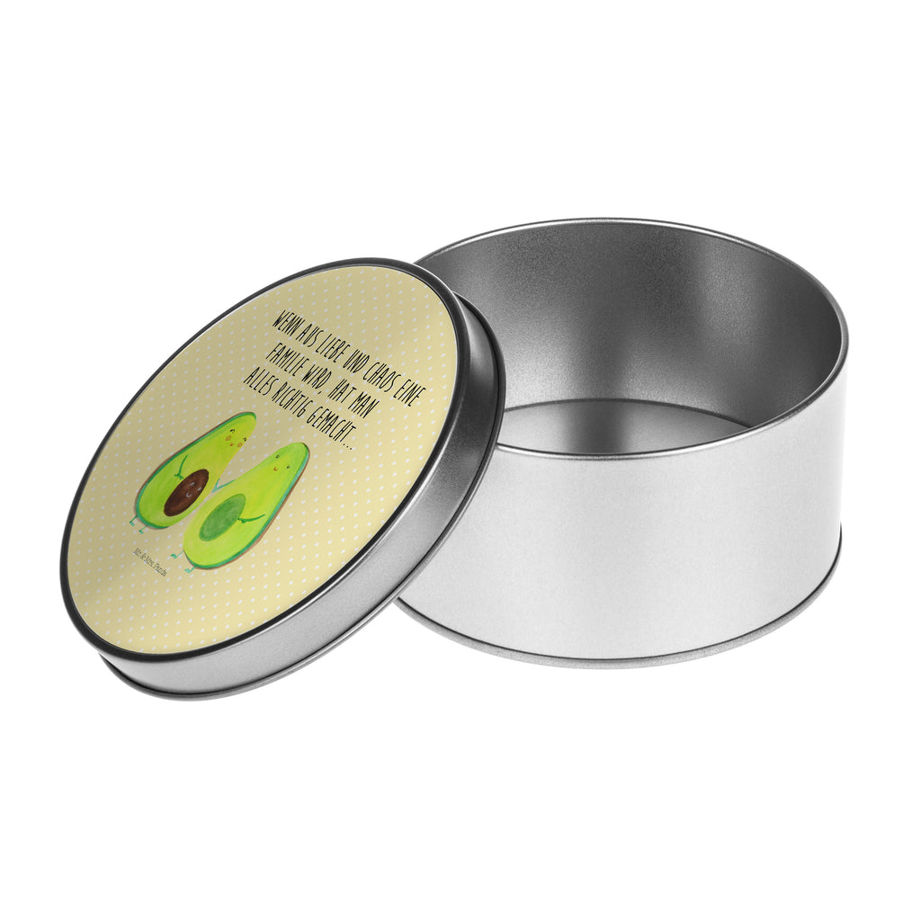 Blechdose rund Avocado Pärchen Metalldose, Keksdose, Dose, Vorratsdose, Geschenkbox, Avocado, Veggie, Vegan, Gesund, Avocuddle, Liebe, Schwangerschaft, Familie, Babyshower, Babyparty, Hochzeit, Kinder, Avocados, Geburt