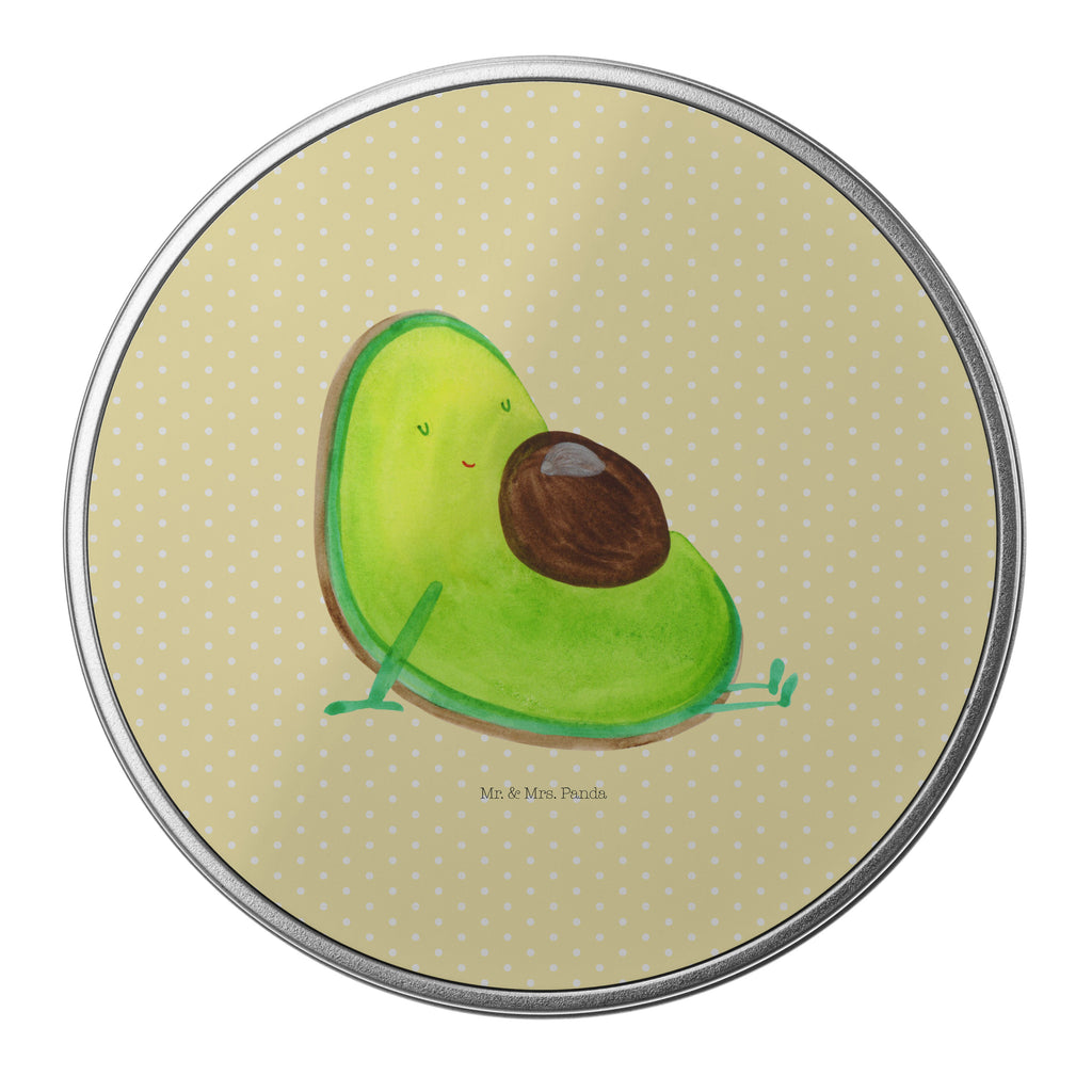 Blechdose rund Avocado schwanger Metalldose, Keksdose, Dose, Vorratsdose, Geschenkbox, Avocado, Veggie, Vegan, Gesund, schwanger, Schwangerschaft, Babyparty, Babyshower