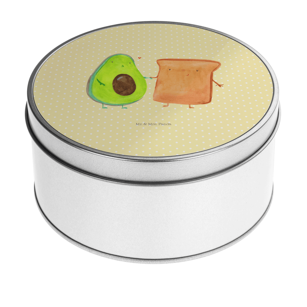 Blechdose rund Avocado + Toast Metalldose, Keksdose, Dose, Vorratsdose, Geschenkbox, Avocado, Veggie, Vegan, Gesund, Toast, Toastbrot, Liebespaar, Pärchen, Freund, Freundin, Verlobt, Verlobungsparty, Hochzeit, Hochzeitsgeschenk, Jahrestag, Jahrestagsgeschenk