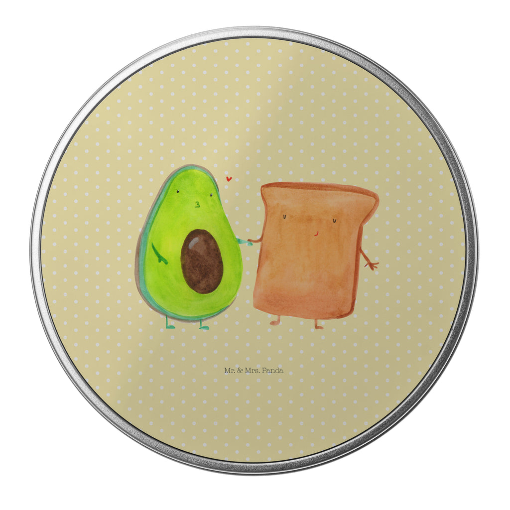 Blechdose rund Avocado + Toast Metalldose, Keksdose, Dose, Vorratsdose, Geschenkbox, Avocado, Veggie, Vegan, Gesund, Toast, Toastbrot, Liebespaar, Pärchen, Freund, Freundin, Verlobt, Verlobungsparty, Hochzeit, Hochzeitsgeschenk, Jahrestag, Jahrestagsgeschenk