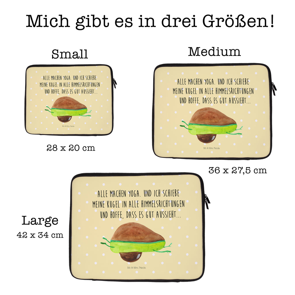 20 x 28 Notebook Tasche  Avocado Yoga Notebook Tasche, Laptop, Computertasche, Tasche, Avocado, Veggie, Vegan, Gesund, Avocado Yoga Vegan