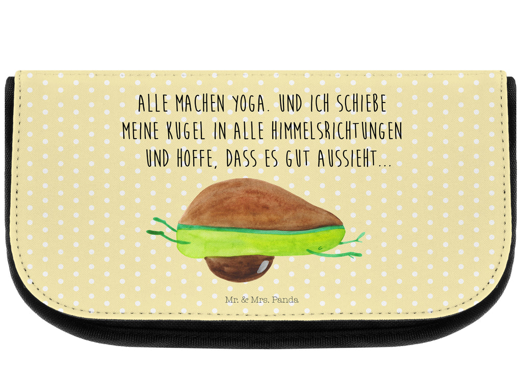 Kosmetiktasche Avocado Yoga Kosmetikbeutel, Kulturtasche, Kulturbeutel, Schminktasche, Make-Up Tasche, Avocado, Veggie, Vegan, Gesund, Avocado Yoga Vegan