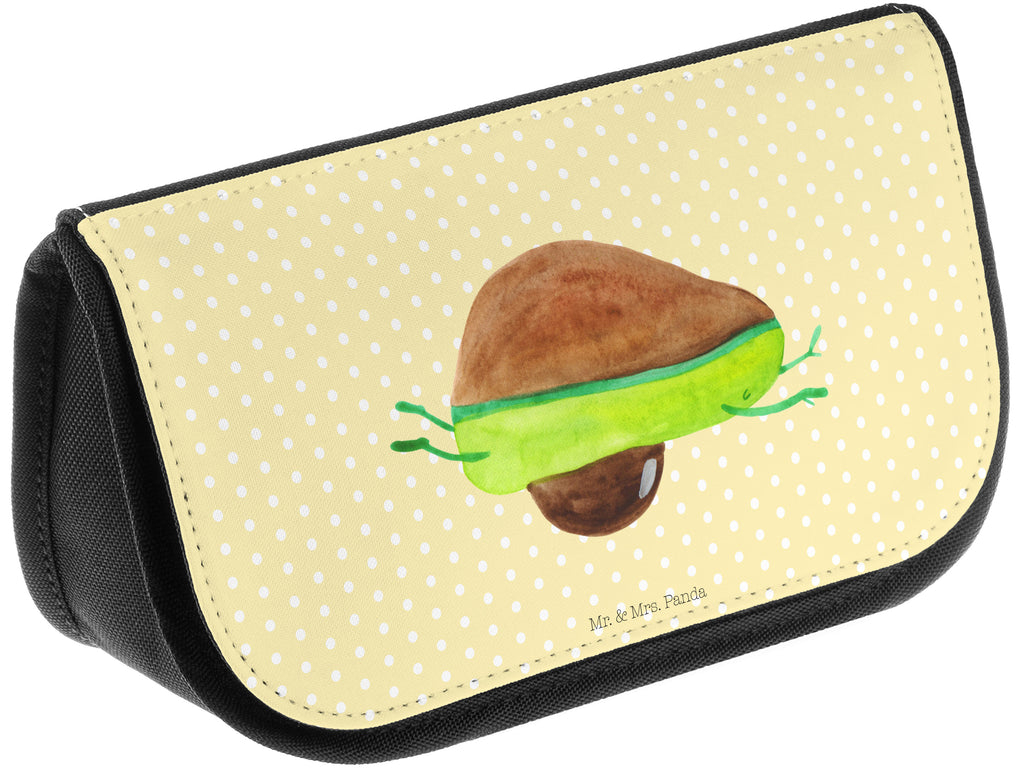 Kosmetiktasche Avocado Yoga Kosmetikbeutel, Kulturtasche, Kulturbeutel, Schminktasche, Make-Up Tasche, Avocado, Veggie, Vegan, Gesund, Avocado Yoga Vegan