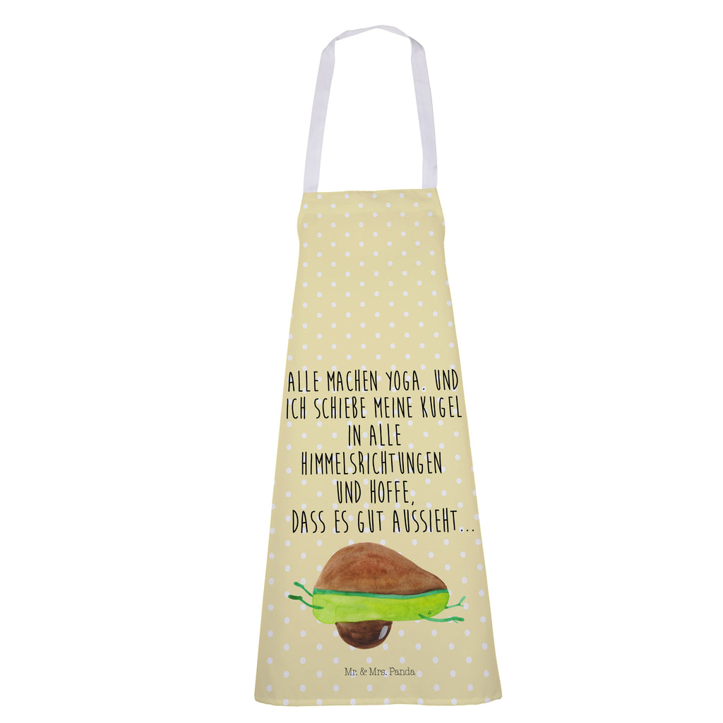 Kochschürze Avocado Yoga Schürze, Backschürze, Küchenschürze, Grillschürze, Latzschürze, Avocado, Veggie, Vegan, Gesund, Avocado Yoga Vegan