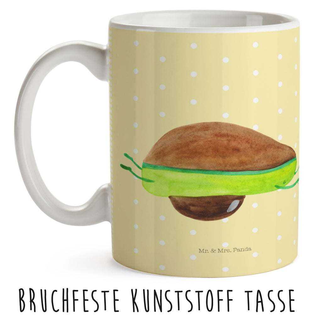 Kindertasse Avocado Yoga Kunststoff Tasse, Kindergarten, Tasse, Trinkbecher, Camping Becher, Kaffeetasse, Kunststoffbecher, Kindergartenbecher, Outdoorgeschirr, Kunststoffgeschirr, Reisebecher, Reisetasse, Kinderbecher, Avocado, Veggie, Vegan, Gesund, Avocado Yoga Vegan