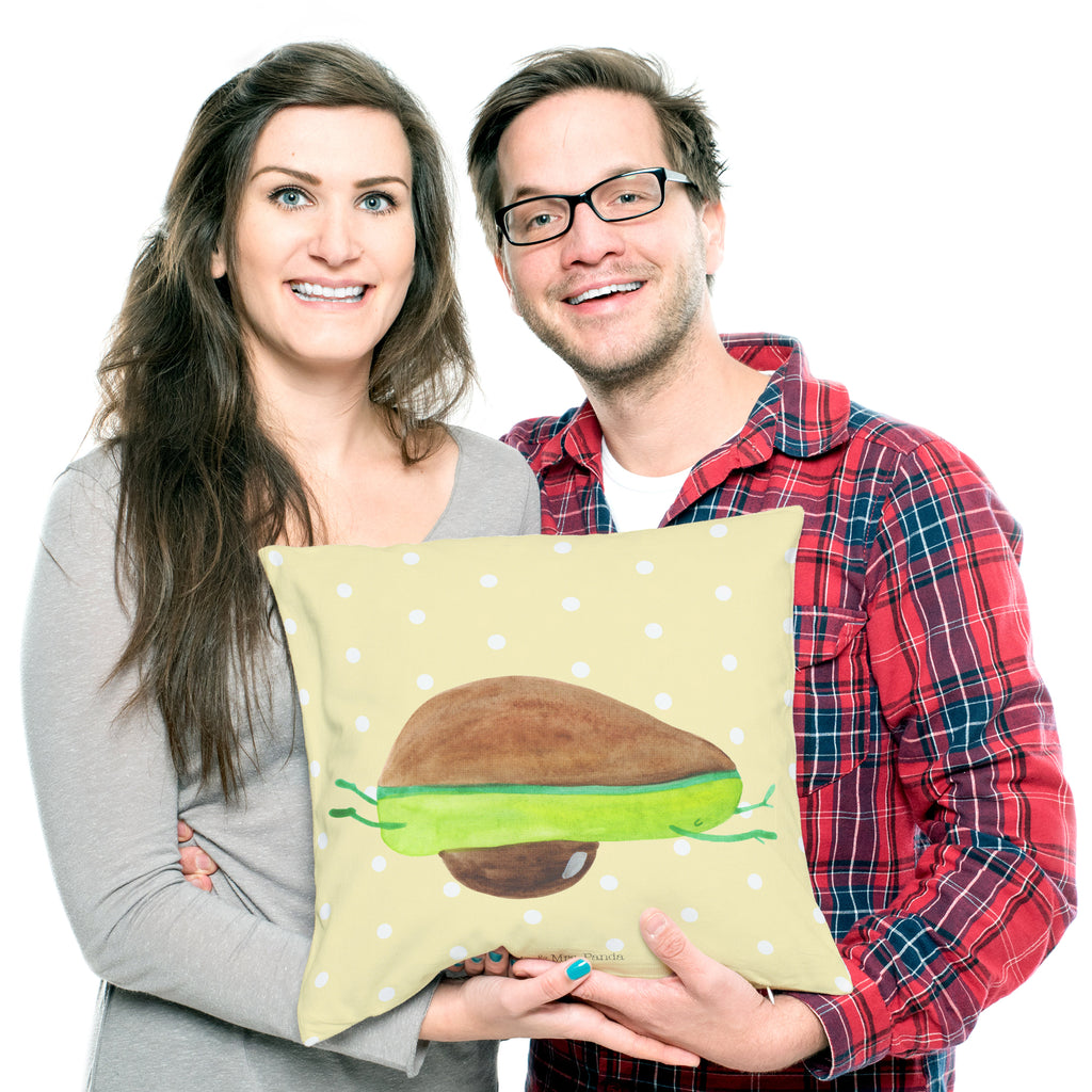 40x40 Kissen Avocado Yoga Kissenhülle, Kopfkissen, Sofakissen, Dekokissen, Motivkissen, Avocado, Veggie, Vegan, Gesund, Avocado Yoga Vegan