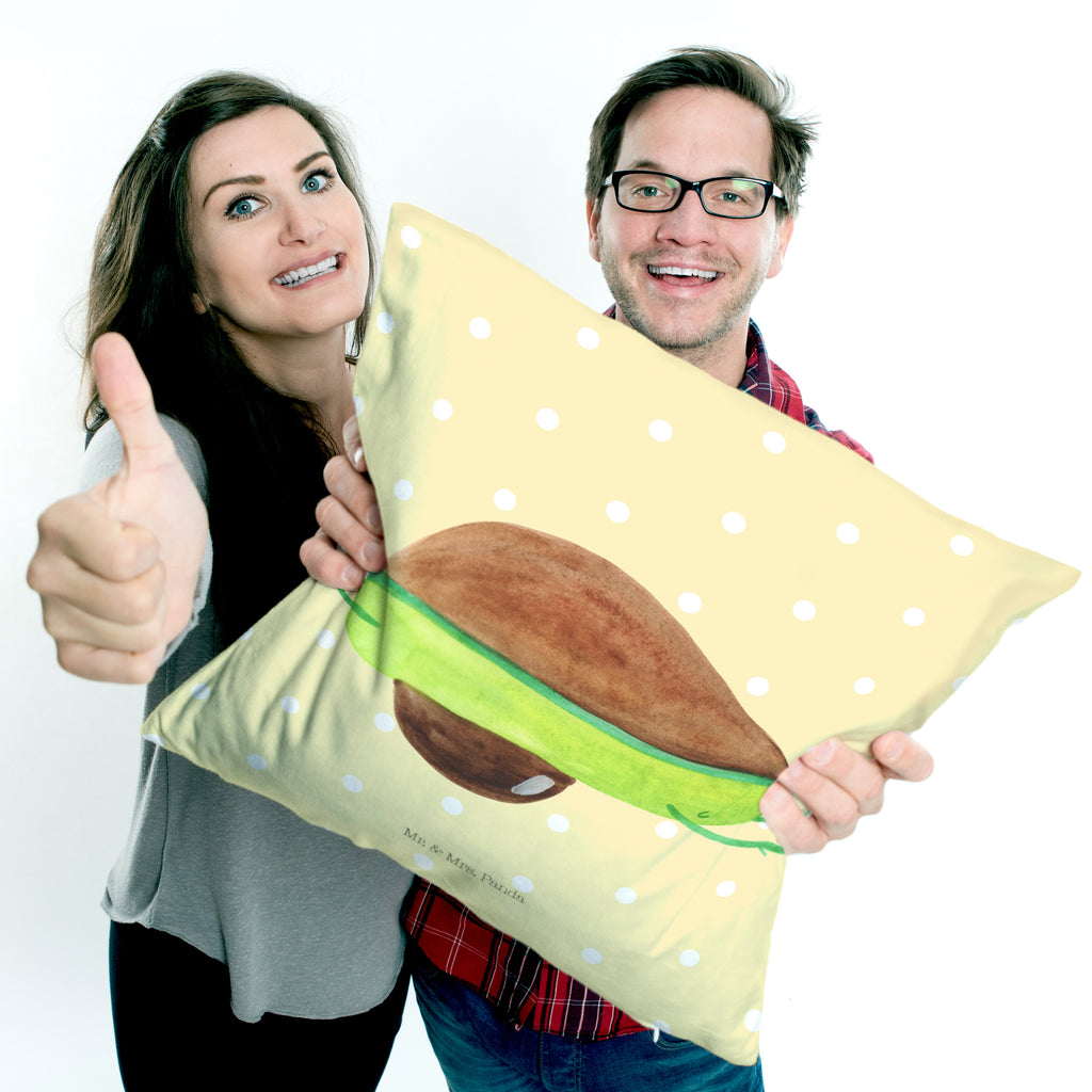 40x40 Kissen Avocado Yoga Kissenhülle, Kopfkissen, Sofakissen, Dekokissen, Motivkissen, Avocado, Veggie, Vegan, Gesund, Avocado Yoga Vegan