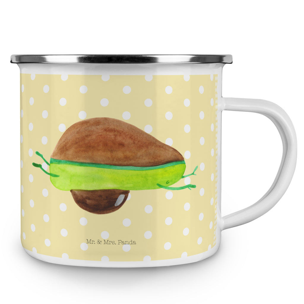 Camping Emaille Tasse Avocado Yoga Campingtasse, Trinkbecher, Metalltasse, Outdoor Tasse, Emaille Trinkbecher, Blechtasse Outdoor, Emaille Campingbecher, Edelstahl Trinkbecher, Metalltasse für Camping, Kaffee Blechtasse, Camping Tasse Metall, Avocado, Veggie, Vegan, Gesund, Avocado Yoga Vegan