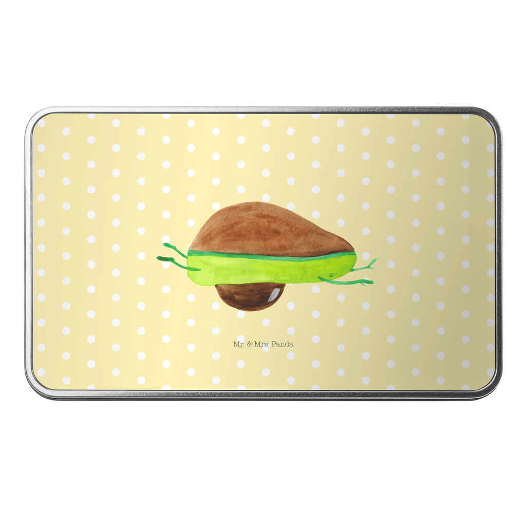 Metalldose rechteckig Avocado Yoga Blechdose, Metalldose, Blechbox, Container, Keksdose, Vorratsdose, Vorratsbox, Döschen, Versperbox, Vesperdose, Aufbewahrungsdose, Aufbewahrungsbox, Aluminiumdose, Dose, Avocado, Veggie, Vegan, Gesund, Avocado Yoga Vegan
