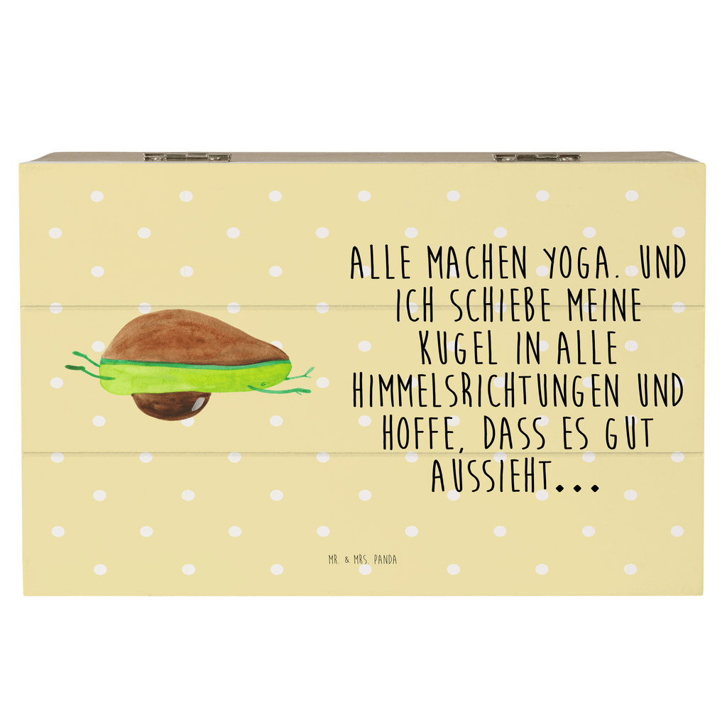 Holzkiste Avocado Yoga Holzkiste, Kiste, Schatzkiste, Truhe, Schatulle, XXL, Erinnerungsbox, Erinnerungskiste, Dekokiste, Aufbewahrungsbox, Avocado, Veggie, Vegan, Gesund, Avocado Yoga Vegan
