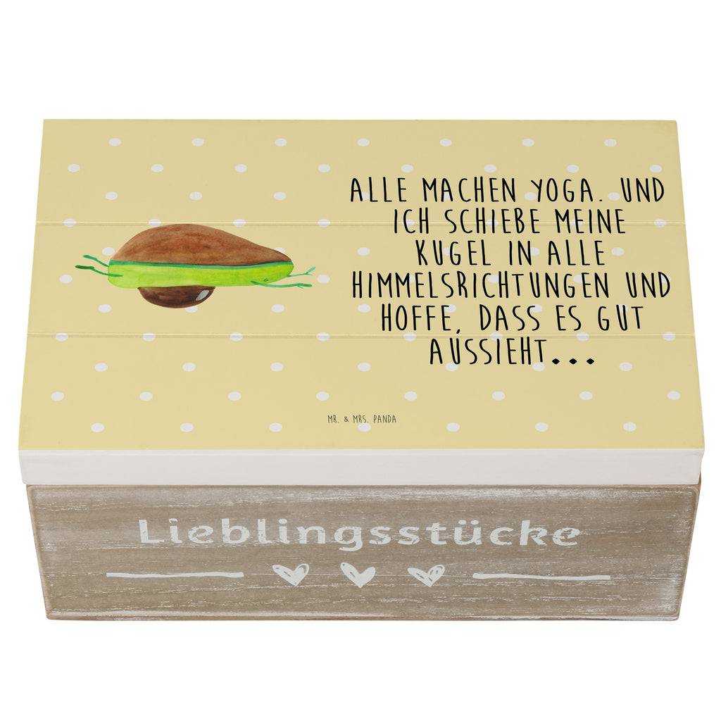 Holzkiste Avocado Yoga Holzkiste, Kiste, Schatzkiste, Truhe, Schatulle, XXL, Erinnerungsbox, Erinnerungskiste, Dekokiste, Aufbewahrungsbox, Avocado, Veggie, Vegan, Gesund, Avocado Yoga Vegan