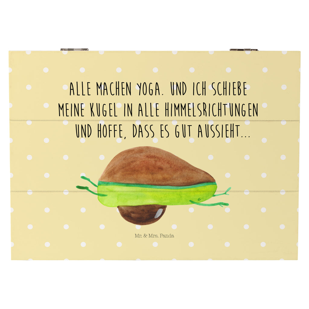 Holzkiste Avocado Yoga Holzkiste, Kiste, Schatzkiste, Truhe, Schatulle, XXL, Erinnerungsbox, Erinnerungskiste, Dekokiste, Aufbewahrungsbox, Avocado, Veggie, Vegan, Gesund, Avocado Yoga Vegan