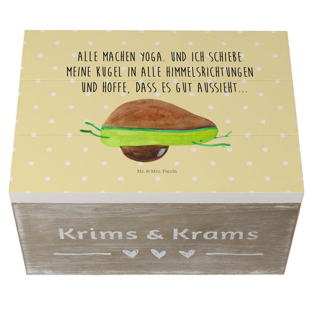 Holzkiste Avocado Yoga Holzkiste, Kiste, Schatzkiste, Truhe, Schatulle, XXL, Erinnerungsbox, Erinnerungskiste, Dekokiste, Aufbewahrungsbox, Avocado, Veggie, Vegan, Gesund, Avocado Yoga Vegan