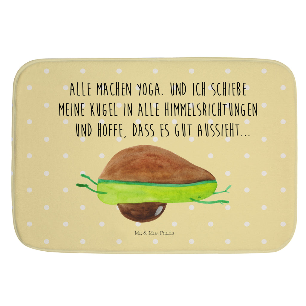 Badvorleger Avocado Yoga Badematte, Badteppich, Duschvorleger, Badezimmerteppich, Badezimmermatte, Badvorleger, Duschmatte, Duschteppich, Avocado, Veggie, Vegan, Gesund, Avocado Yoga Vegan