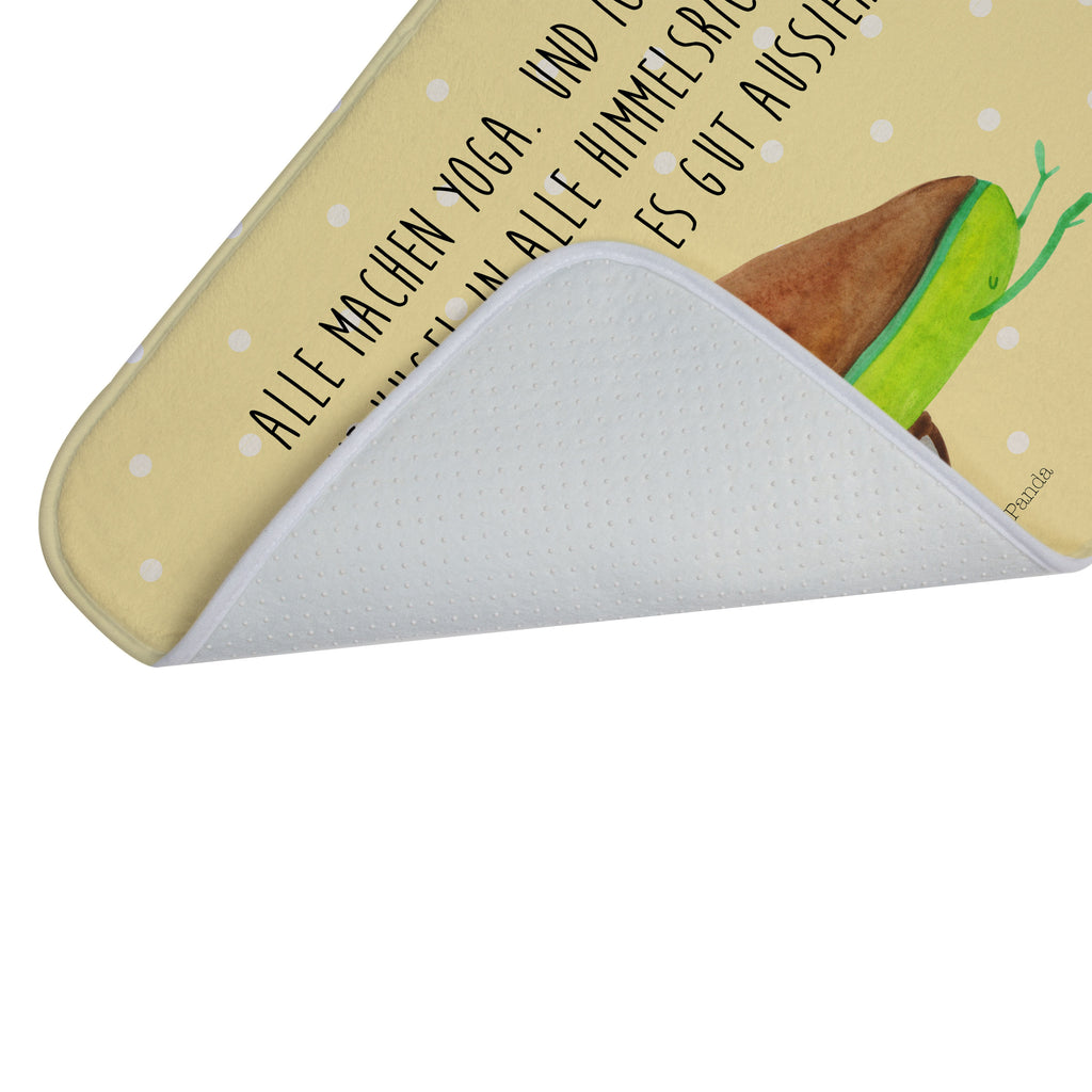 Badvorleger Avocado Yoga Badematte, Badteppich, Duschvorleger, Badezimmerteppich, Badezimmermatte, Badvorleger, Duschmatte, Duschteppich, Avocado, Veggie, Vegan, Gesund, Avocado Yoga Vegan