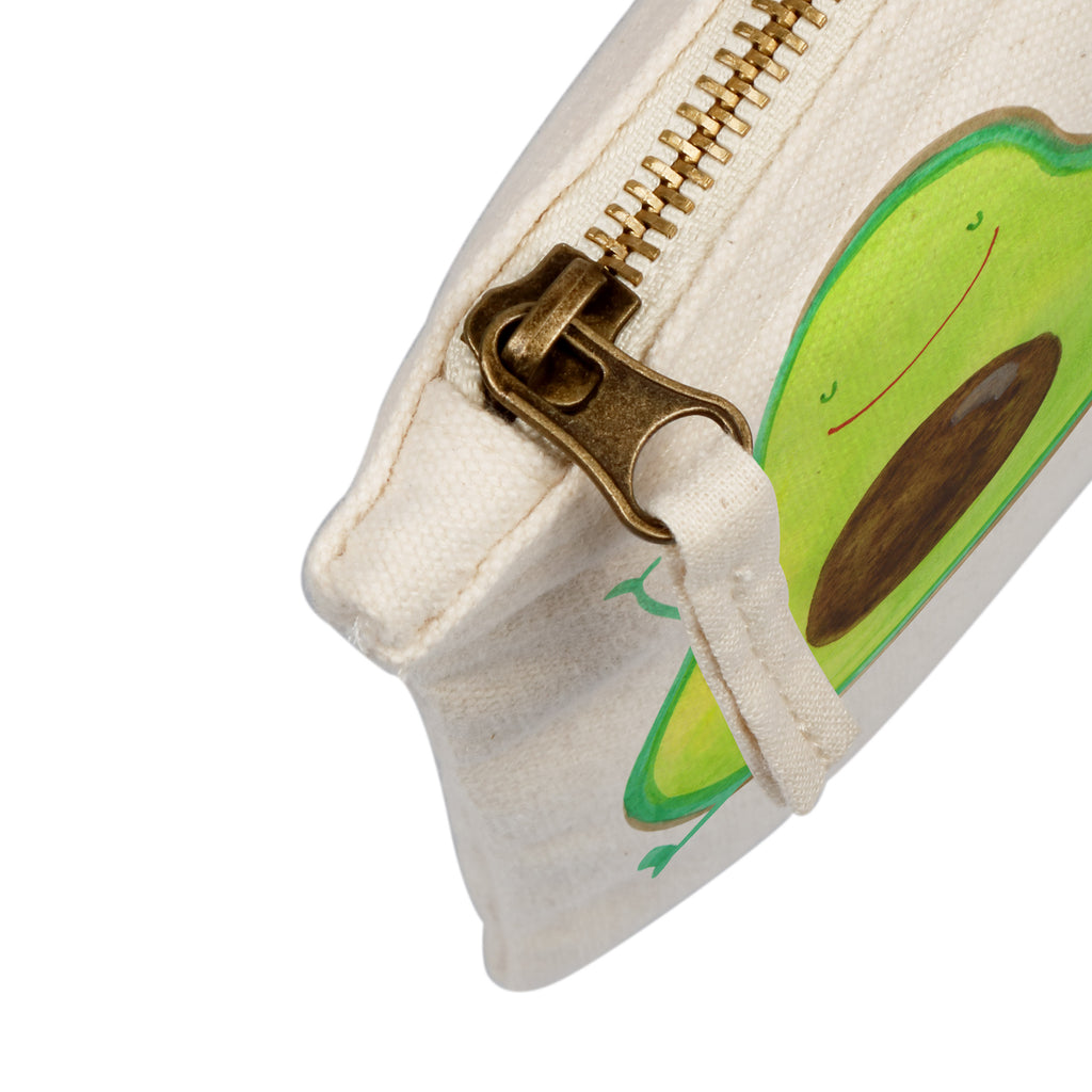 Schminktasche Avocado Happy Schminktasche, Kosmetiktasche, Kosmetikbeutel, Stiftemäppchen, Etui, Federmappe, Makeup, XXL, Schminketui, Kosmetiketui, Schlamperetui, Avocado, Veggie, Vegan, Gesund, Chaos