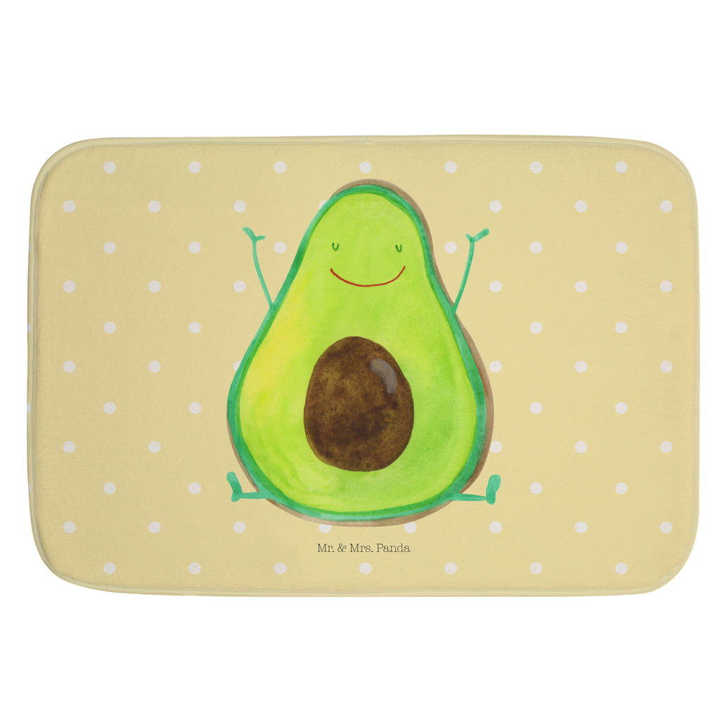 Badvorleger Avocado Happy Badematte, Badteppich, Duschvorleger, Badezimmerteppich, Badezimmermatte, Badvorleger, Duschmatte, Duschteppich, Avocado, Veggie, Vegan, Gesund, Chaos