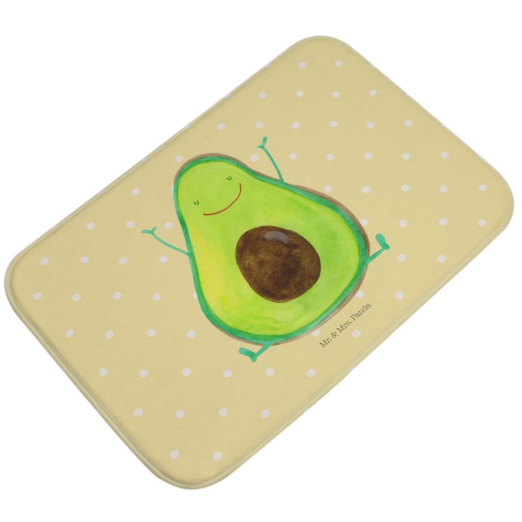 Badvorleger Avocado Happy Badematte, Badteppich, Duschvorleger, Badezimmerteppich, Badezimmermatte, Badvorleger, Duschmatte, Duschteppich, Avocado, Veggie, Vegan, Gesund, Chaos