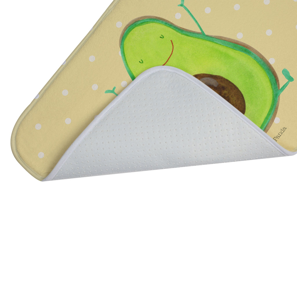 Badvorleger Avocado Happy Badematte, Badteppich, Duschvorleger, Badezimmerteppich, Badezimmermatte, Badvorleger, Duschmatte, Duschteppich, Avocado, Veggie, Vegan, Gesund, Chaos